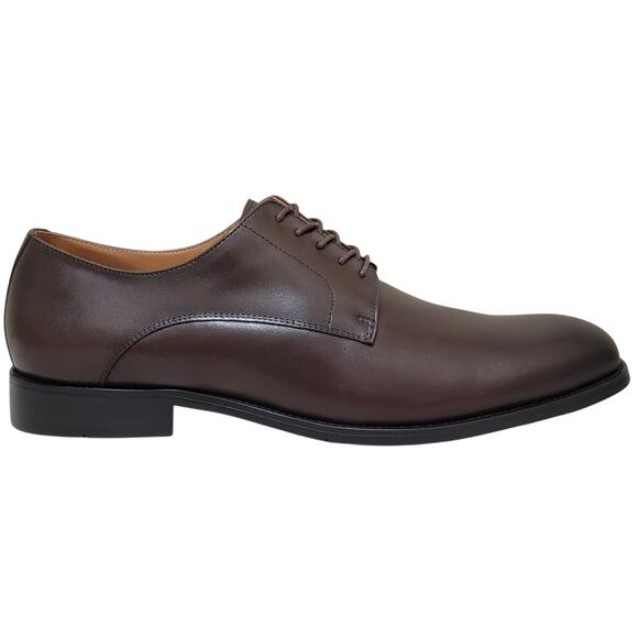 Steve Madden Men Daxtin Plain Toe Derby Oxfords Size US 8.5M Brown Leather - Picture 2 of 4